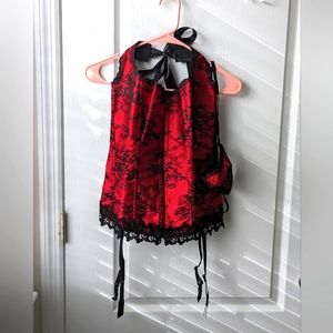 Halter Corset and Matching Thong